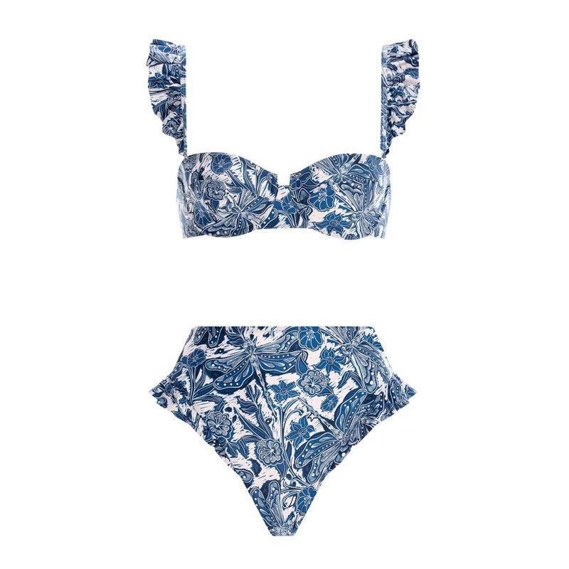 Calantha Bikini with Skirt In Blue - Image 12