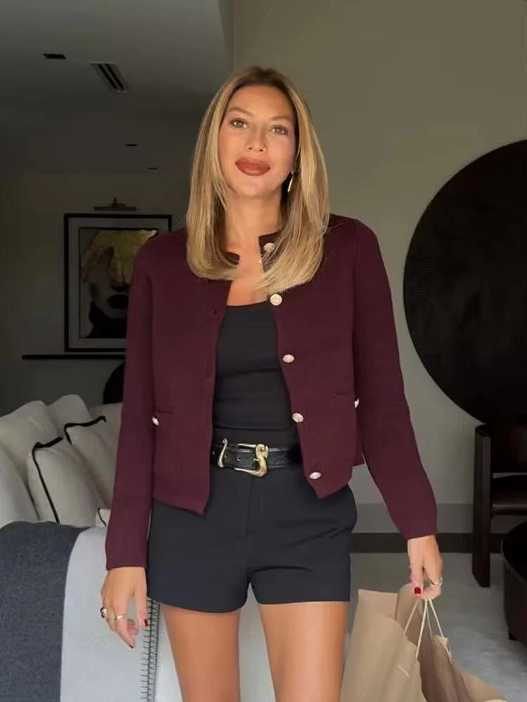 Calisto Woolen Cardigan Jacket - Image 2