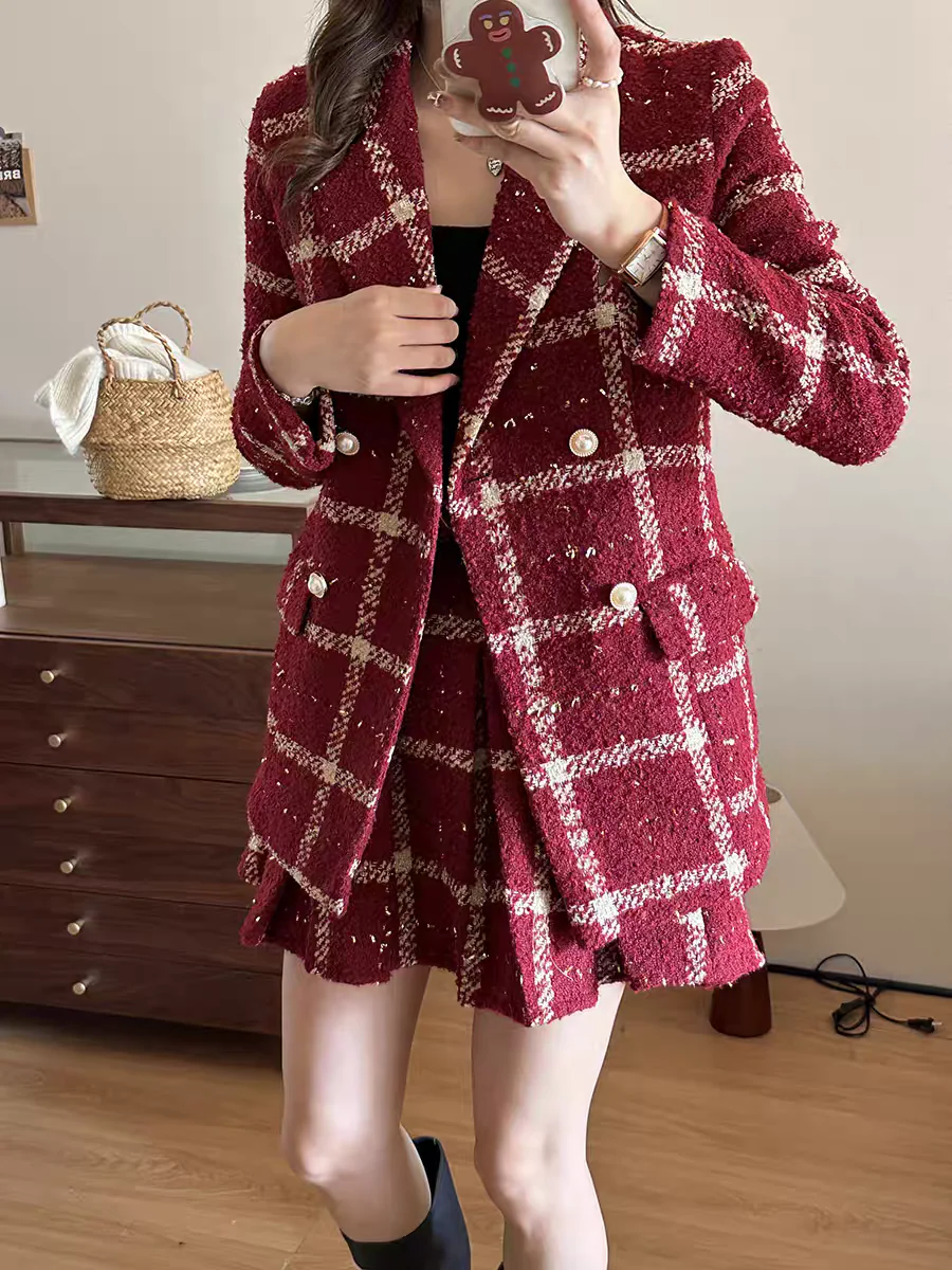 Camille Statement Luxe Tweed Coord Set - Image 10
