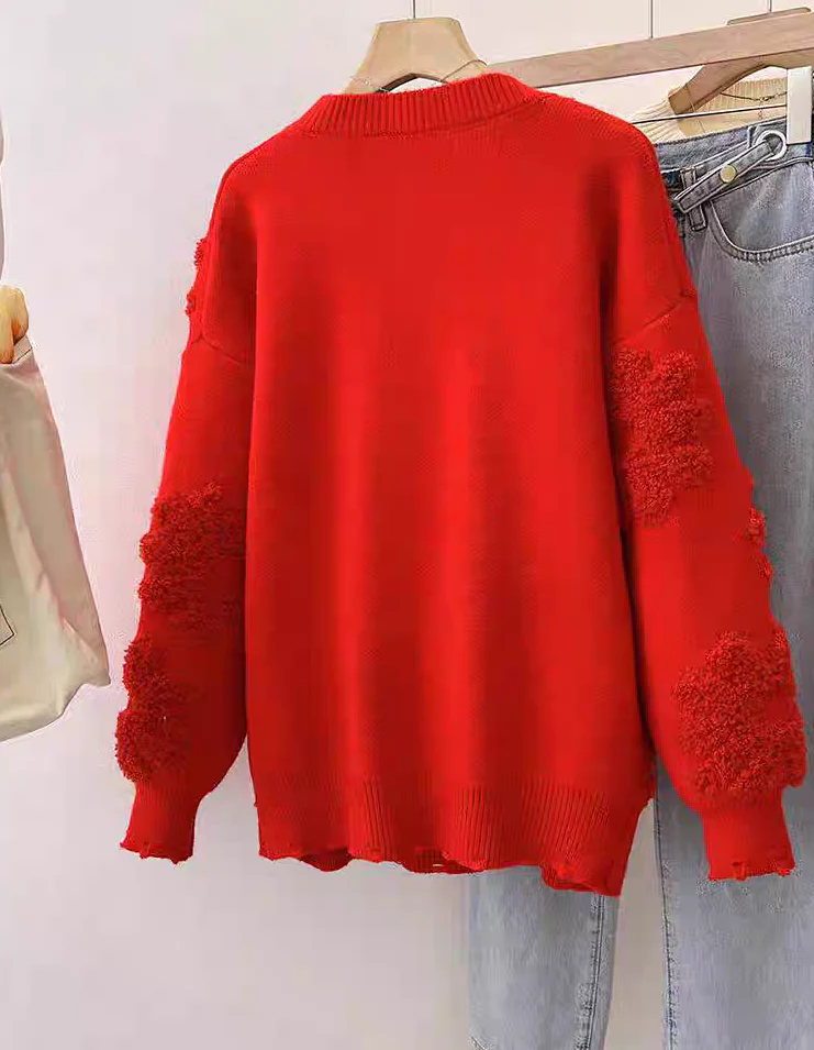 Canna Floral Pearl Woolen Sweater - Image 11
