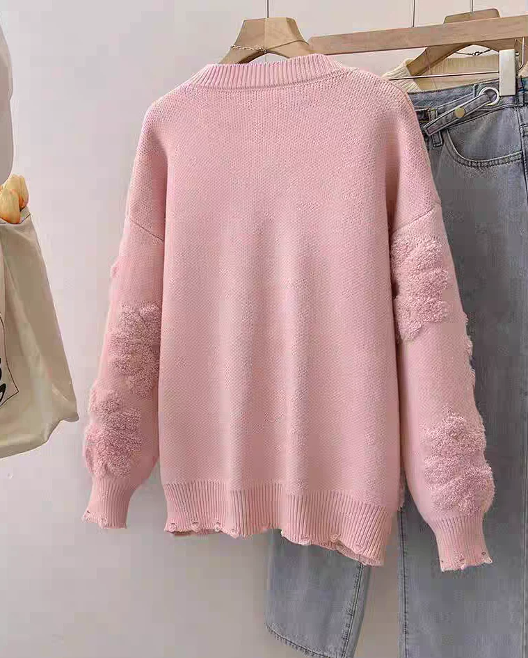 Canna Floral Pearl Woolen Sweater - Image 8
