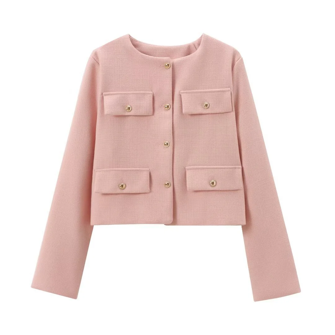 Carol Statement Woolen Tweed Coat - Image 3