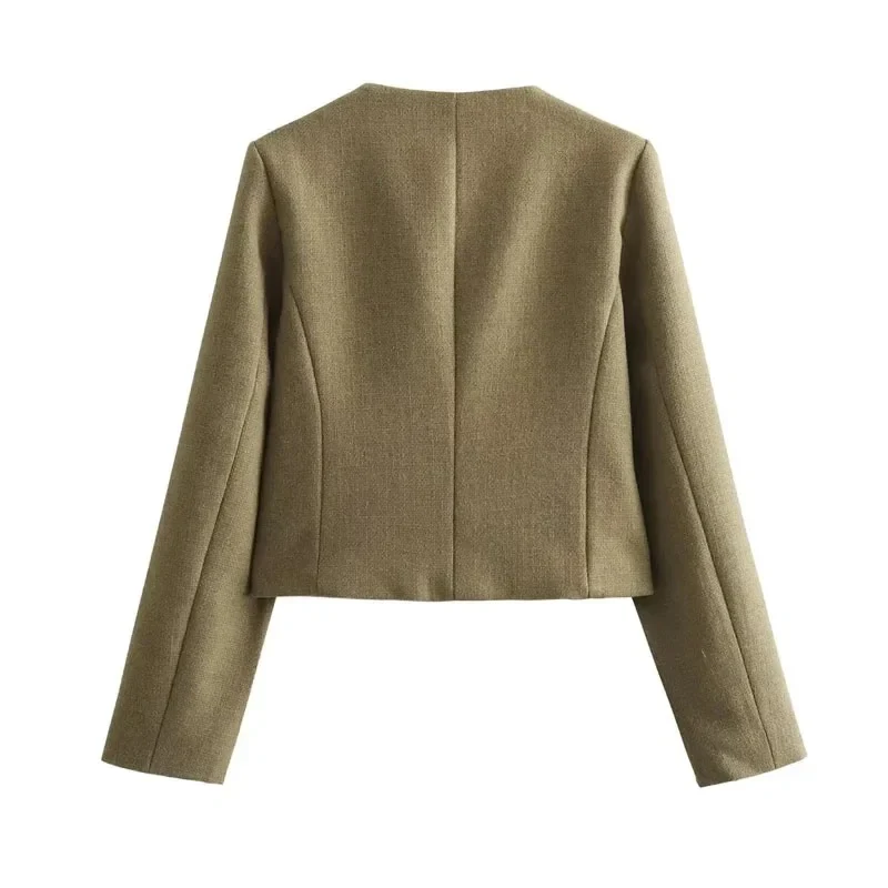 Carol Statement Woolen Tweed Coat - Image 9