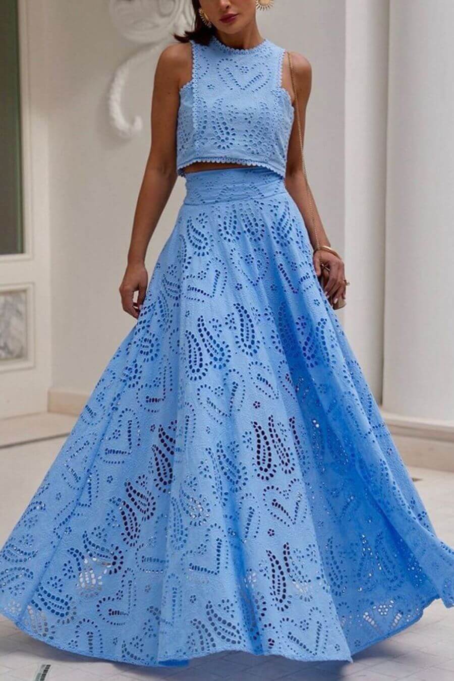 Celine Eyelet Summer Coord Set - Image 2