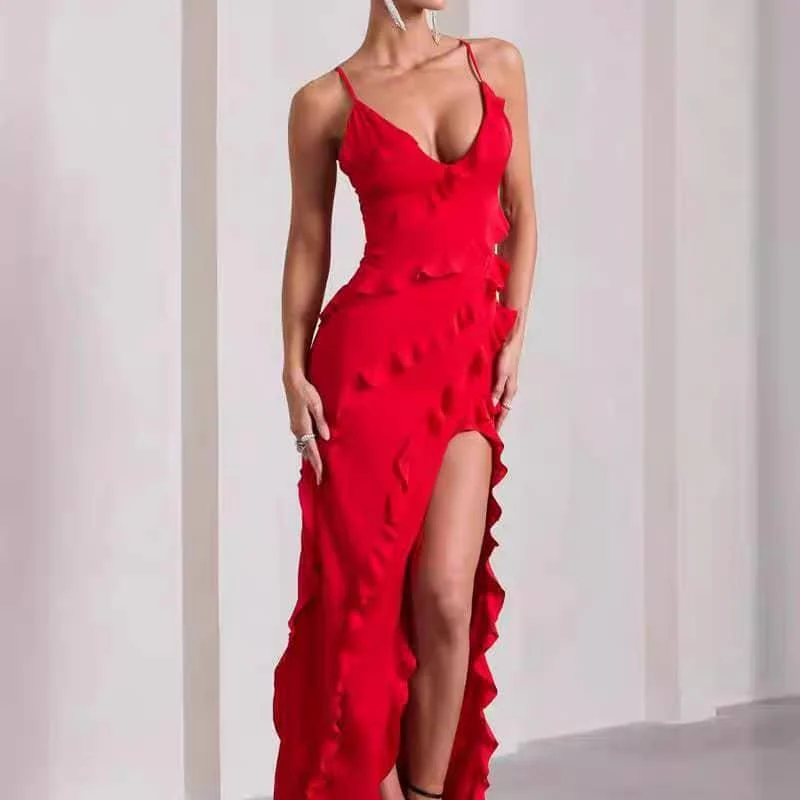 Celosia Ruffled Maxi Dress - Image 3