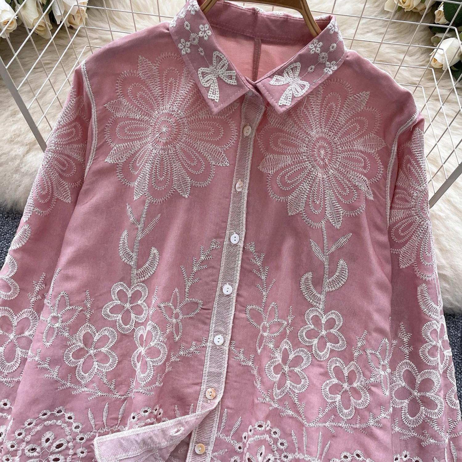 Cevia Premium Embroidered Cotton Shirt - Image 3