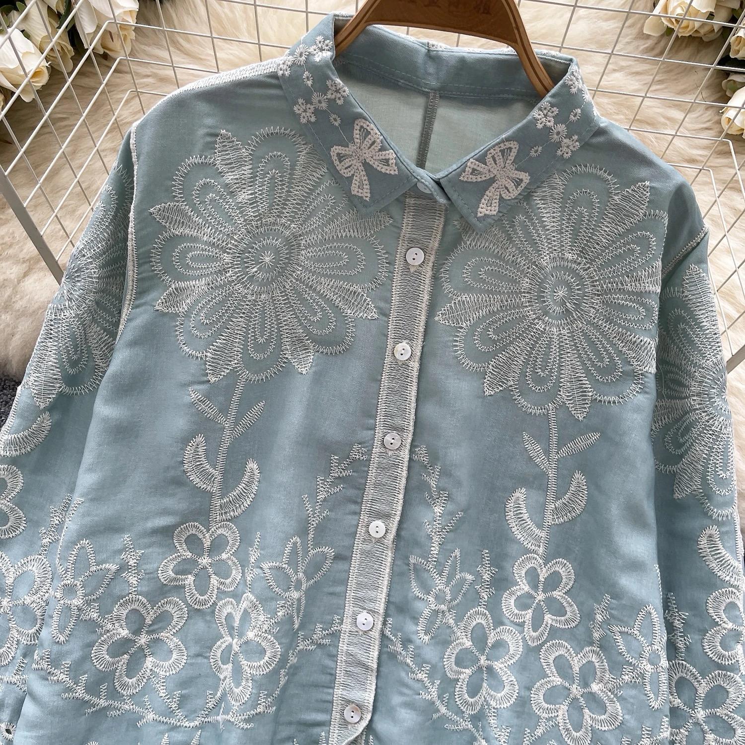 Cevia Premium Embroidered Cotton Shirt - Image 4