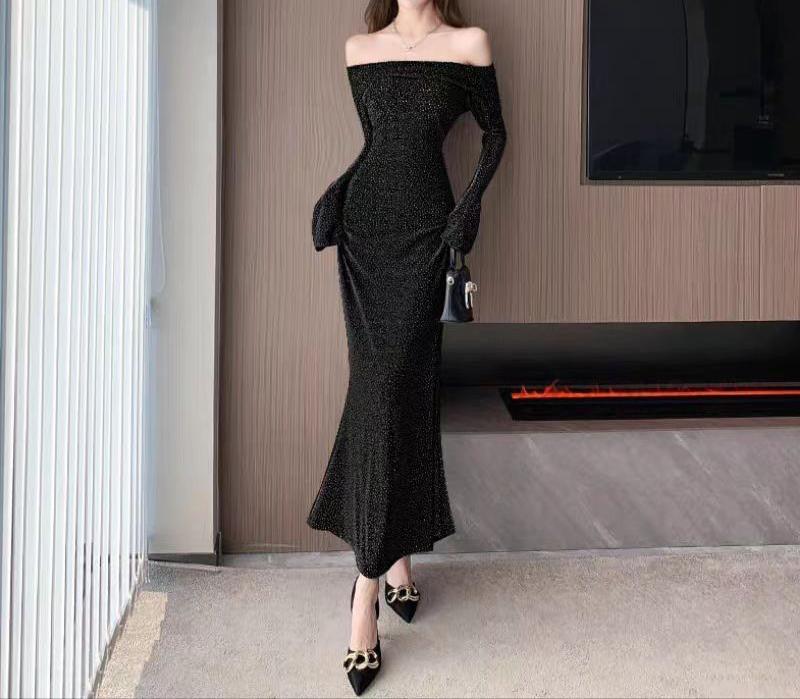 Chicca Off Shoulder Bodycon Evening Dress - Image 6