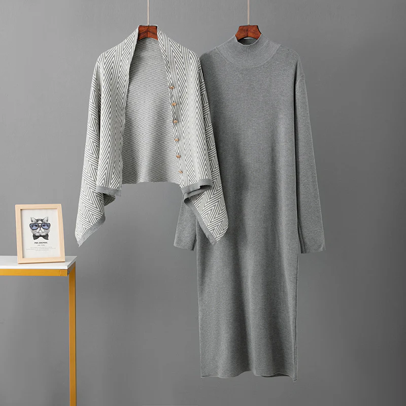 Cinzia Midi Dress With Cape - Image 3