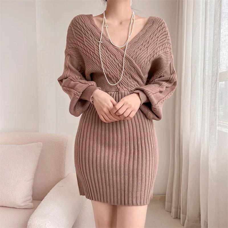Clio Winter Knitted Dress - Image 3
