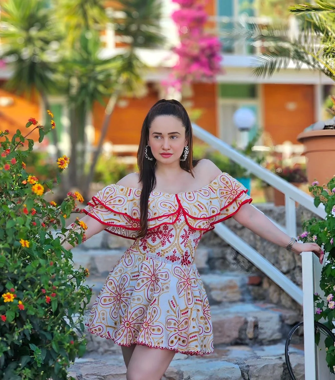 Como Luxe Summer Dress in Pink - Image 8