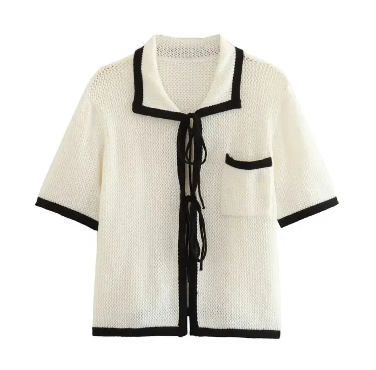 Coral Soft Knit Summer Coord Set In White - Image 8