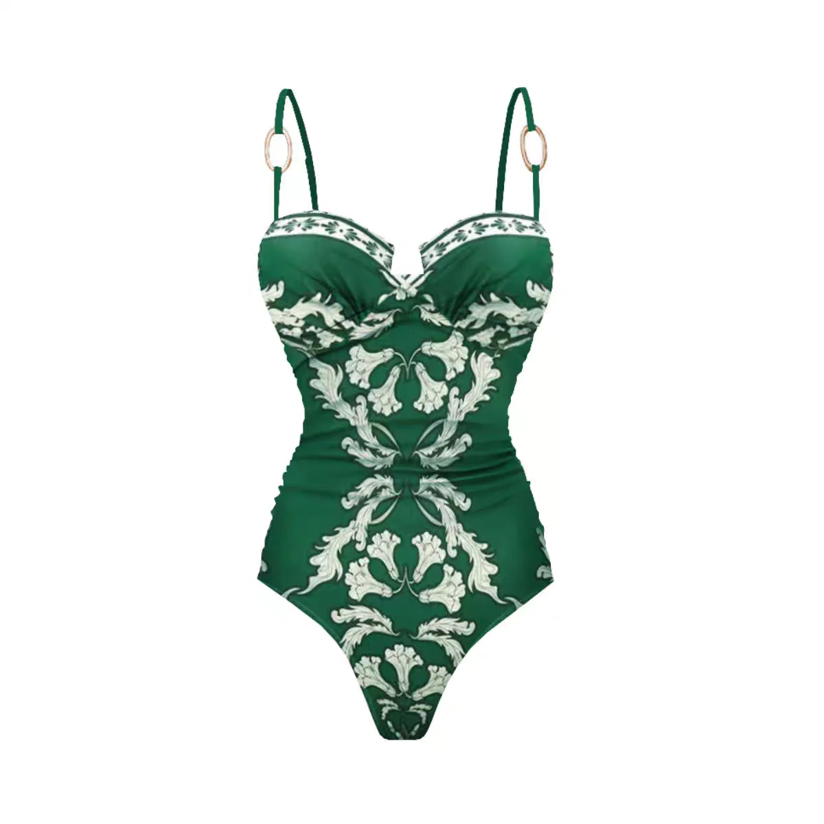 Coralie Printed Swimsuit With Skirt - Image 3