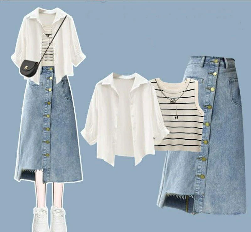 Costa summer Coord Set of 3 In White - Image 5