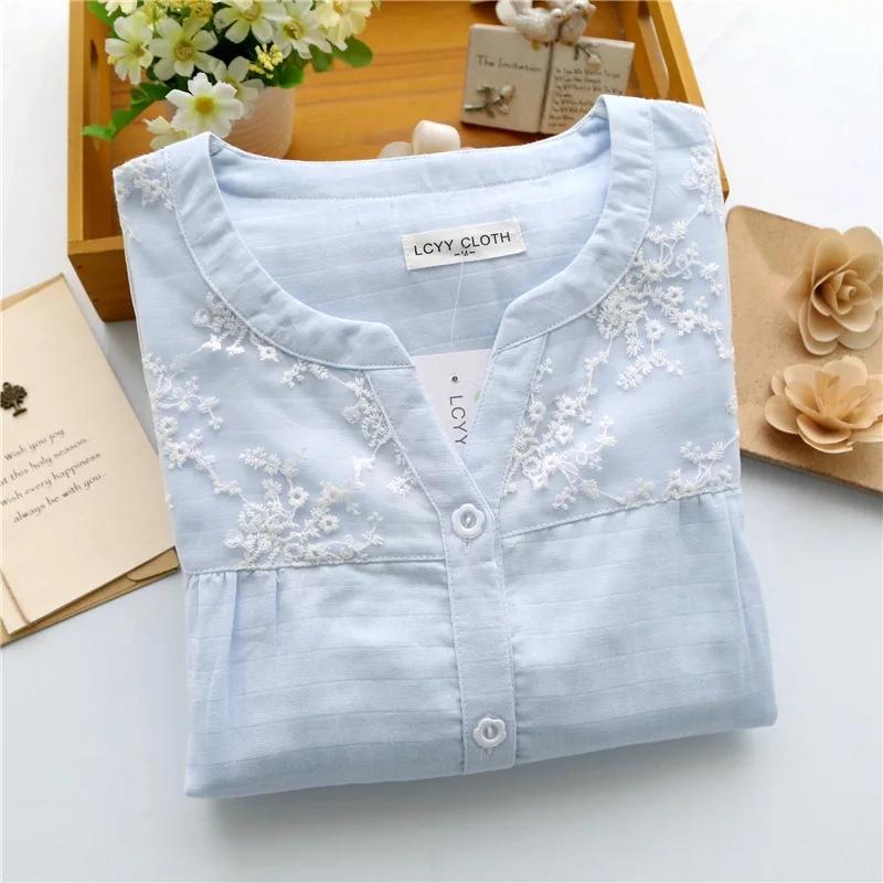 Cotton Embroidered Nightsuits - Image 2