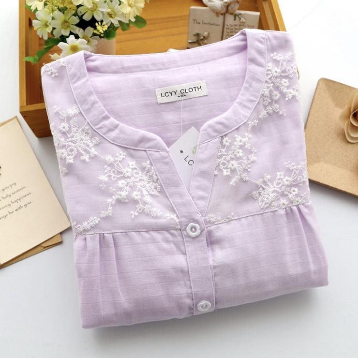Cotton Embroidered Nightsuits - Image 5