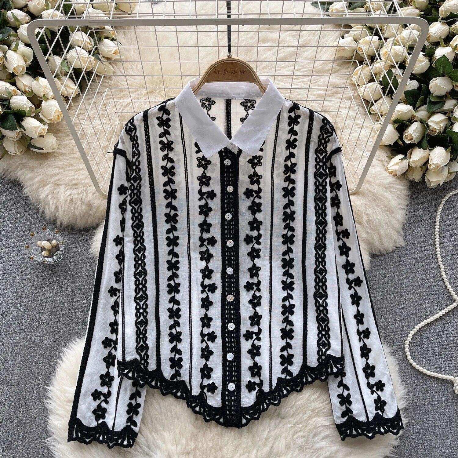 Coya Embroidered Cotton Shirt - Image 4