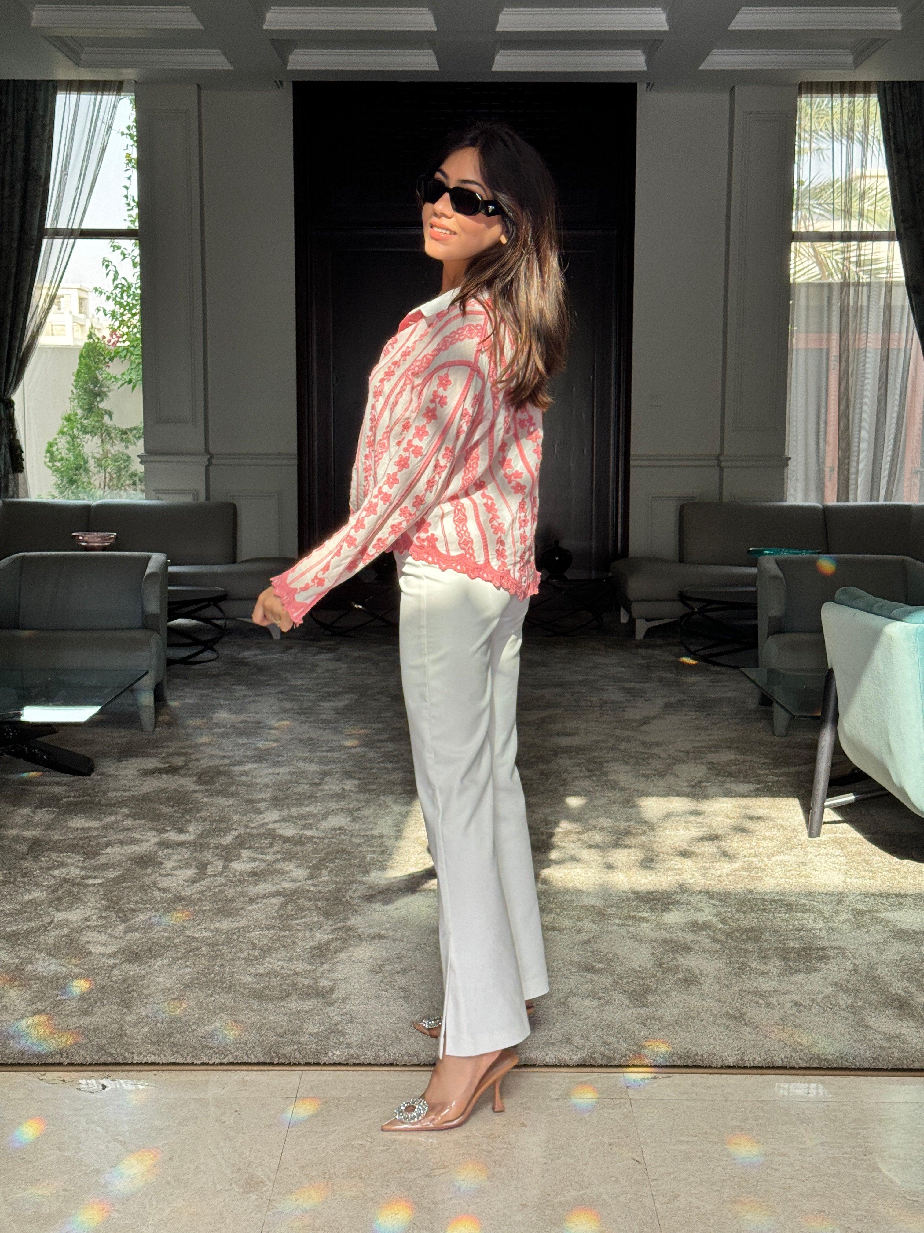 Coya Embroidered Cotton Shirt - Image 7