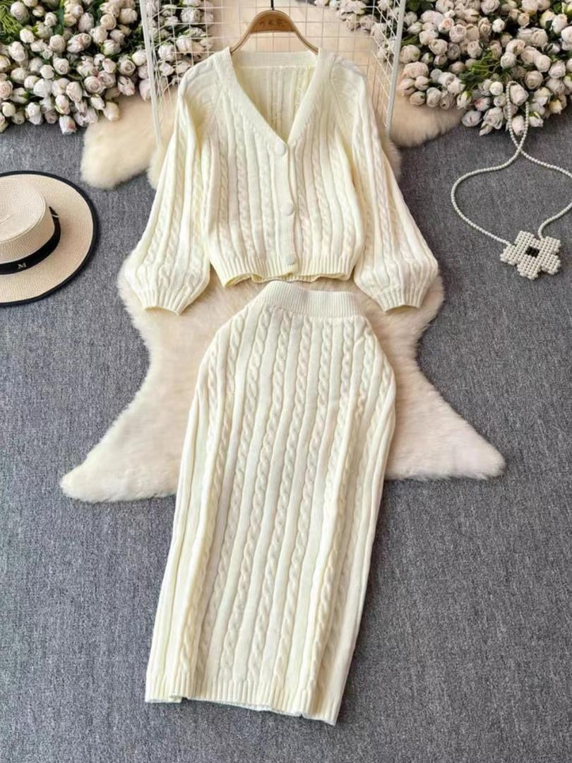 Crystella Winter Coord Set - Set of Sweater and Skirt - Image 5