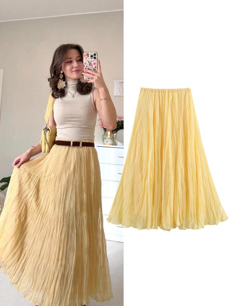 Daisy Summer Skirt in Yellow - Image 4