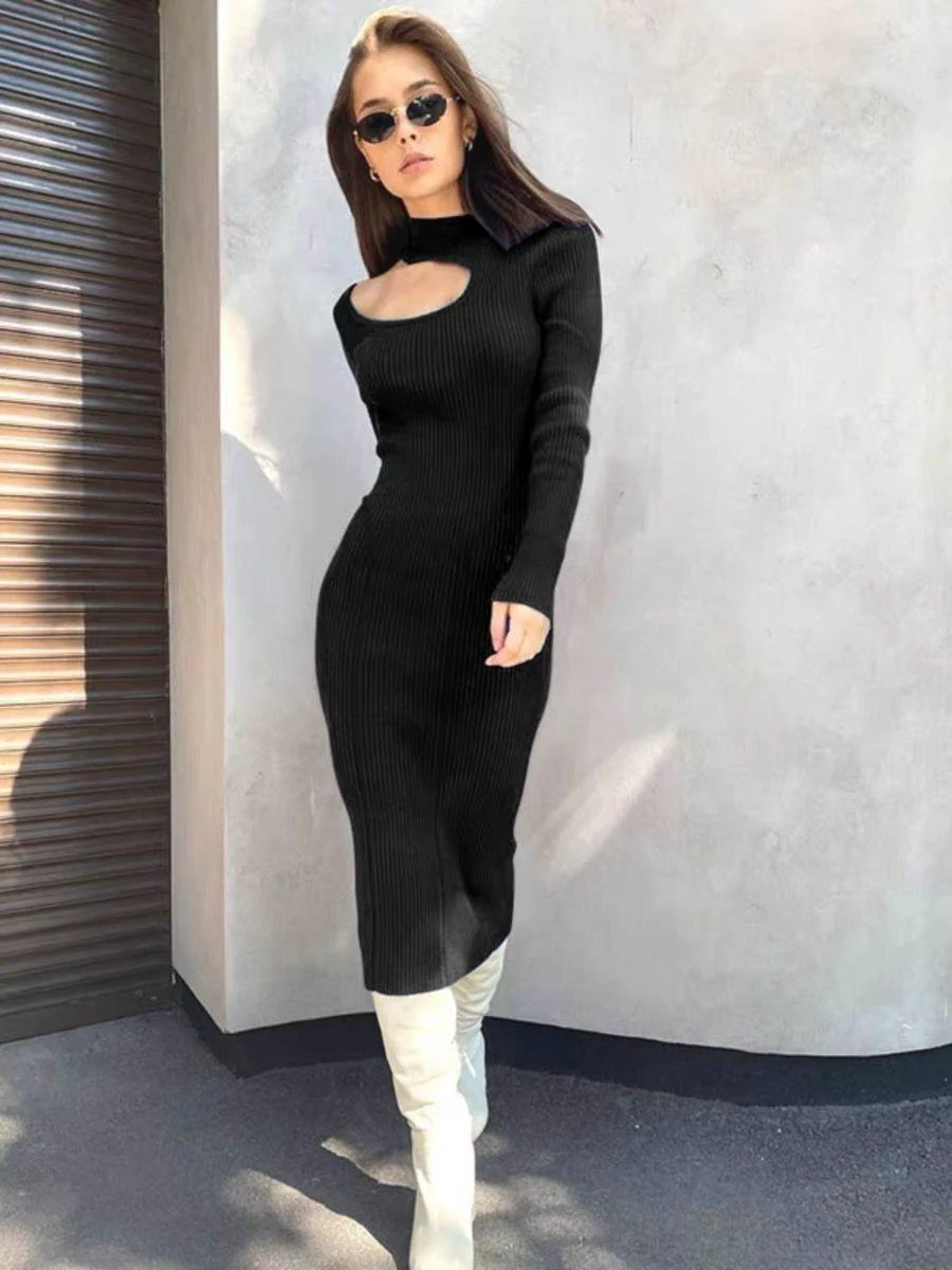 Daniel Woolen Bodycon Dress - Image 2