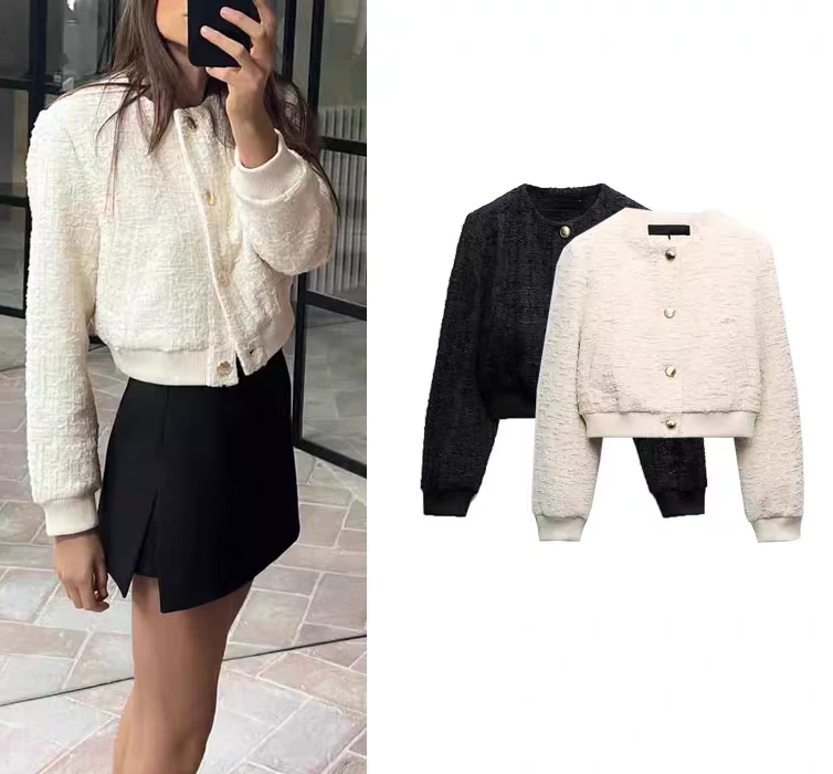 Darcel Woolen Tweed Jacket - Image 2