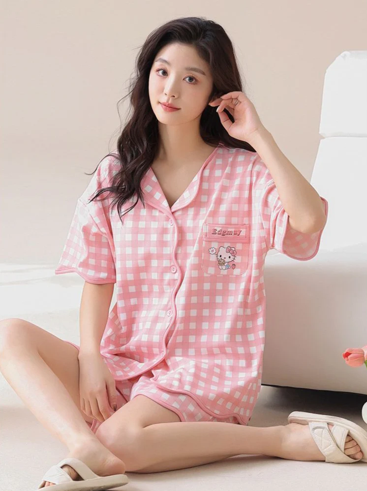 Dawn Two Pc Nightsuit In Peach - Image 3
