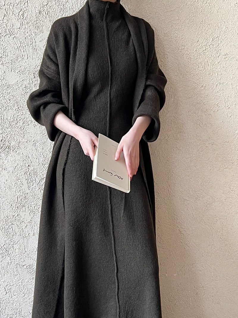 Delmi Winter Dress With Cape - Image 2