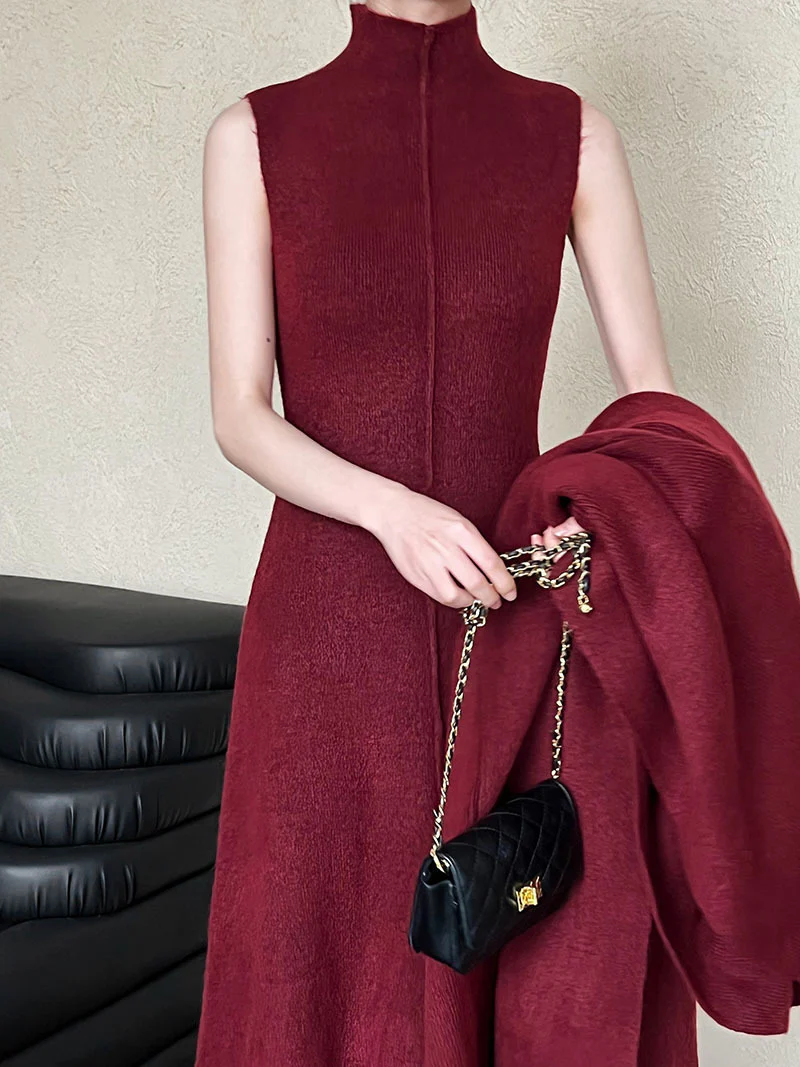 Delmi Winter Dress With Cape - Image 7