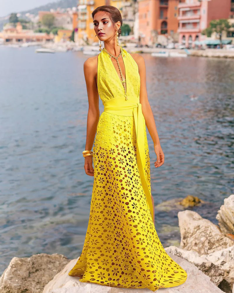 Delphina Cutout Swimsuit With Skirt - Image 4