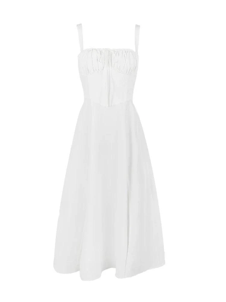 Delso Summer Lace Up Holiday Dress - Image 6
