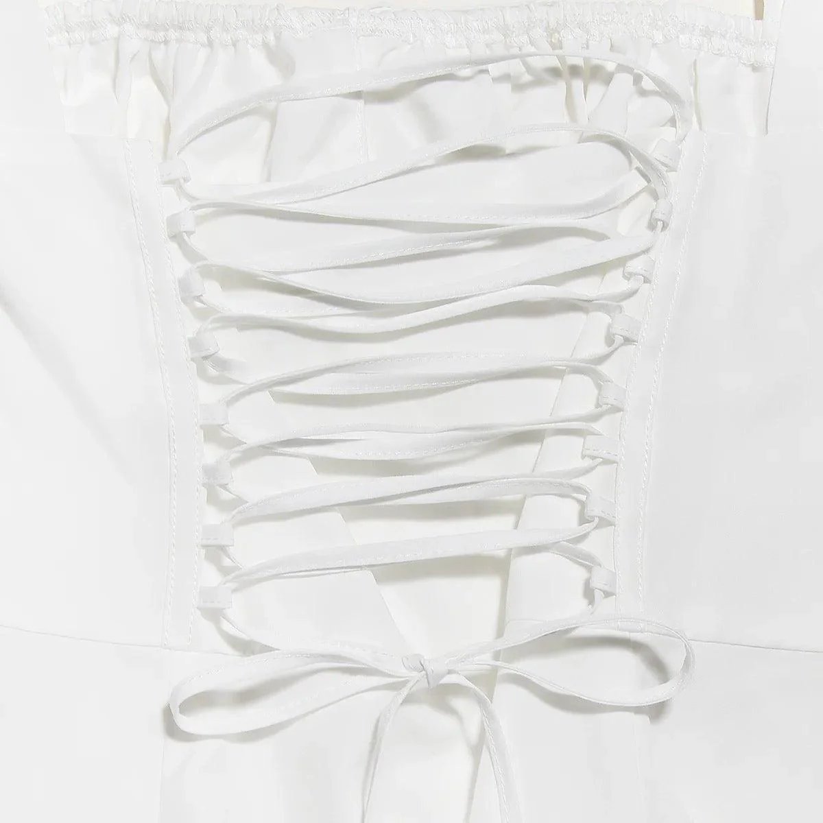 Delso Summer Lace Up Holiday Dress - Image 8