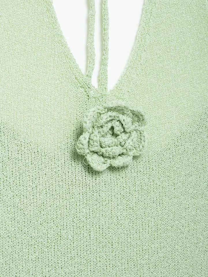 Dera Rosette Resortwear Holiday Dress In Mint - Image 5