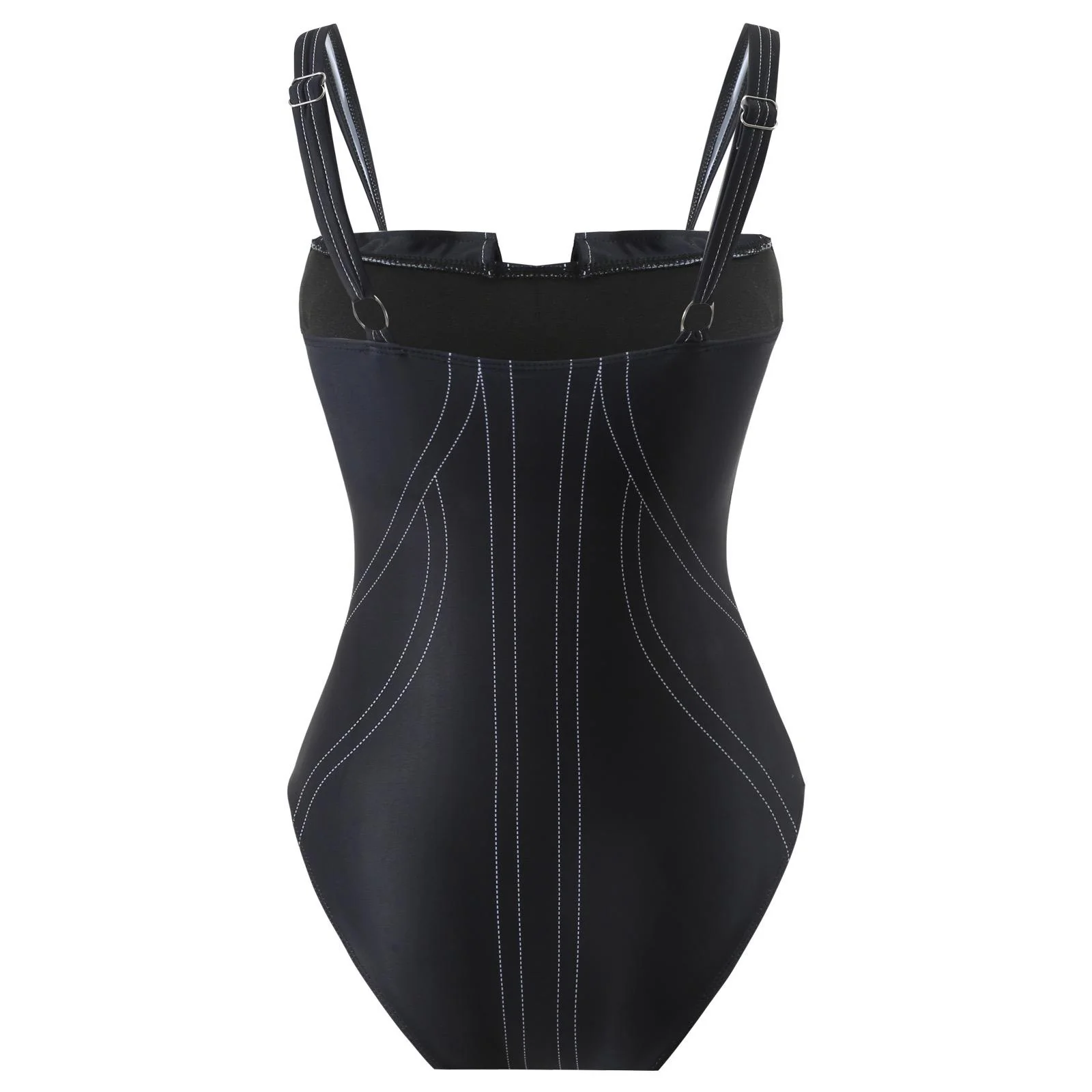 Deris Swimsuit With Pants In Black - Image 11