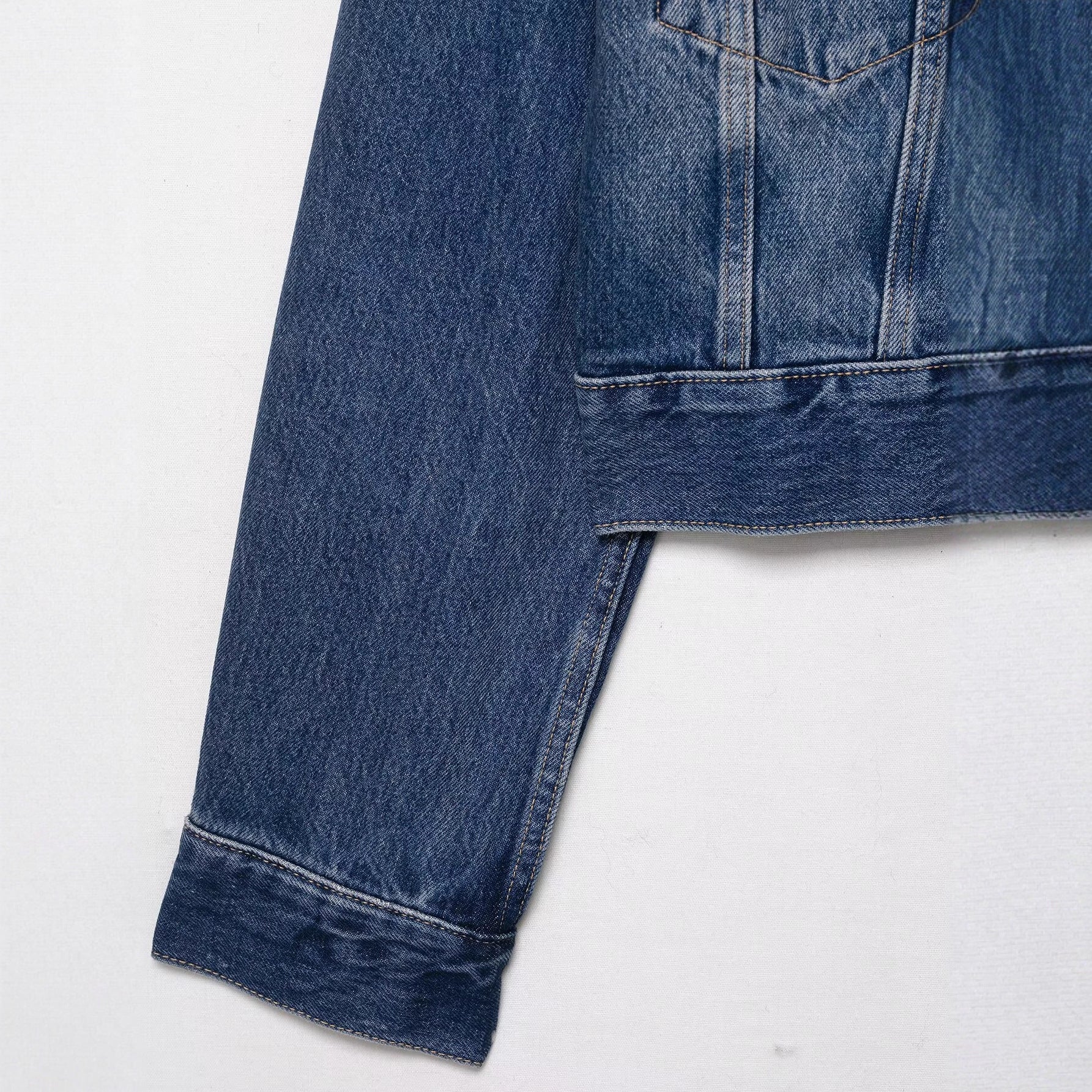 Despina Fur Denim Jacket - Image 4
