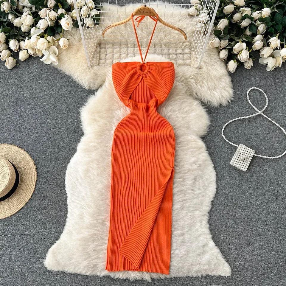 Diabella Halterneck Bodycon Dress - Image 2