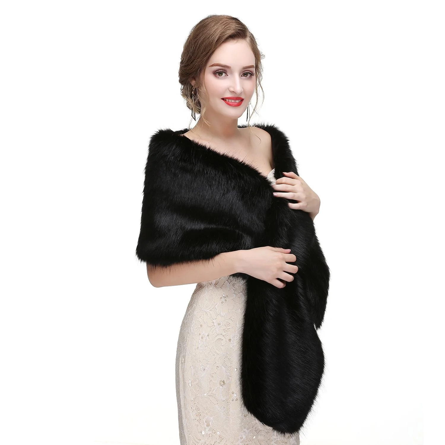 Diana Luxe Fur Cape - Image 3