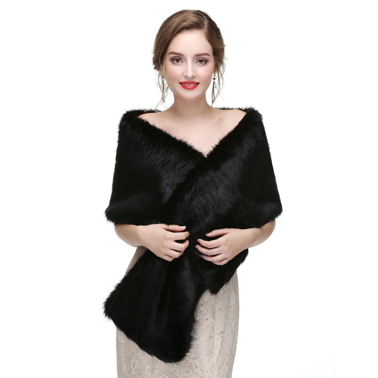 Diana Luxe Fur Cape - Image 5