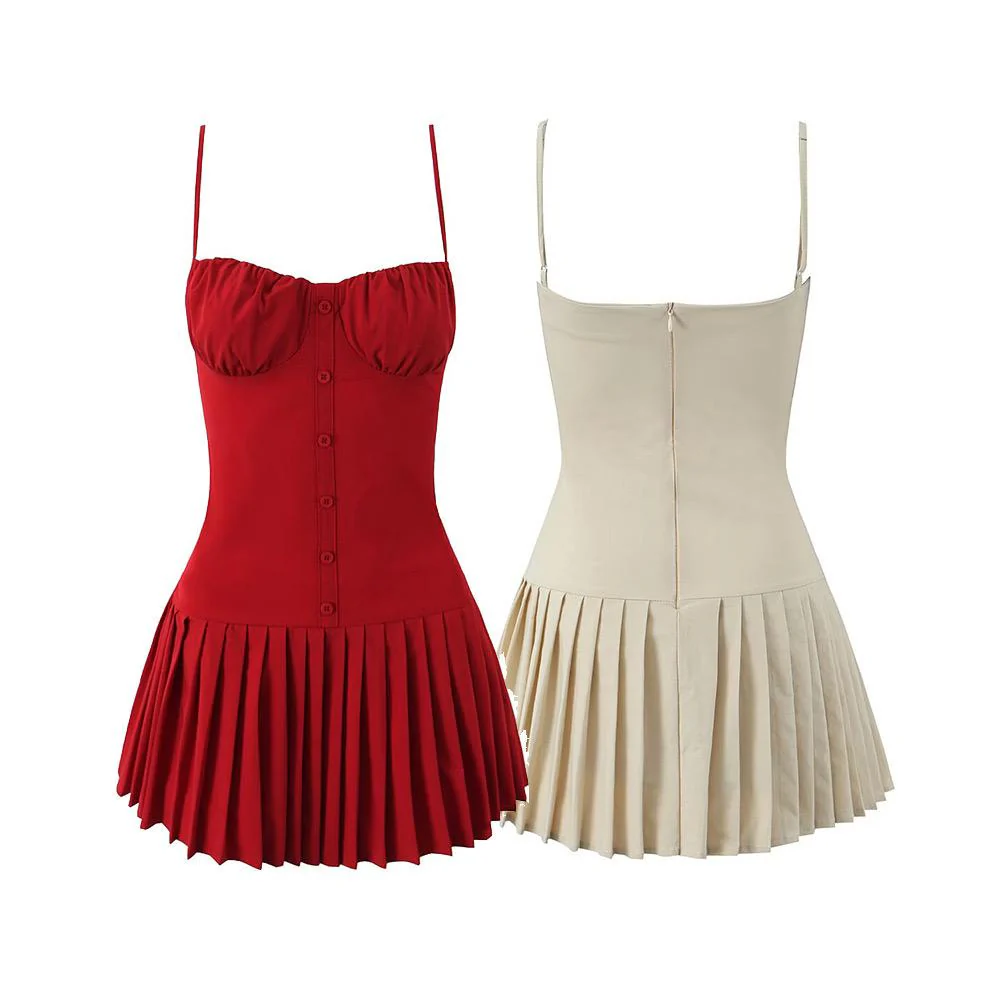 Dolima Summer Dress In Red - Image 2