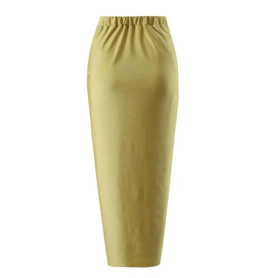 Dorel Luxe Swimsuit With Sarong Skirt In Gold - Image 5