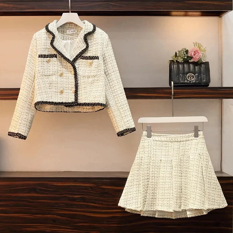 Dorotha Luxe Tweed 2 Pc Set - Set of Jacket and Skirt - Image 3