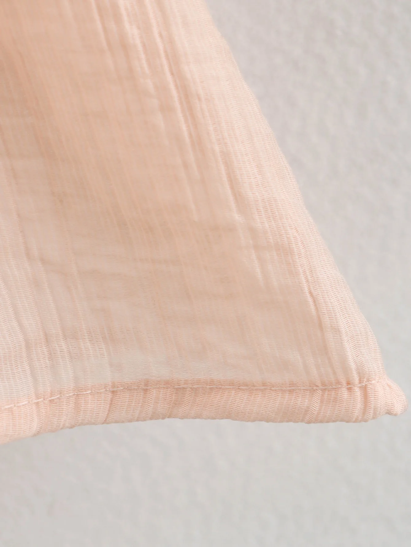Elara Lace-Up Oversized Summer Top In Peach - Image 10