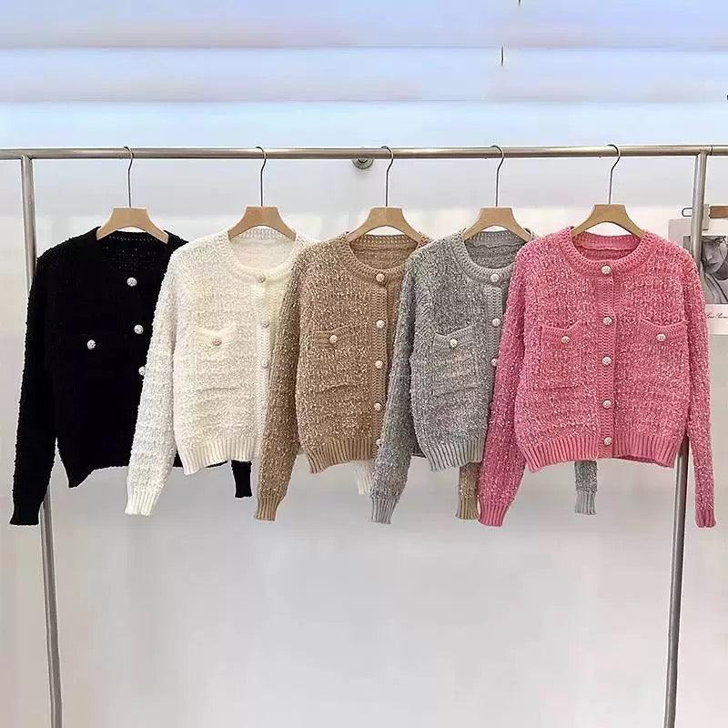 Elena Cropped Button Down Cardigan - Image 4