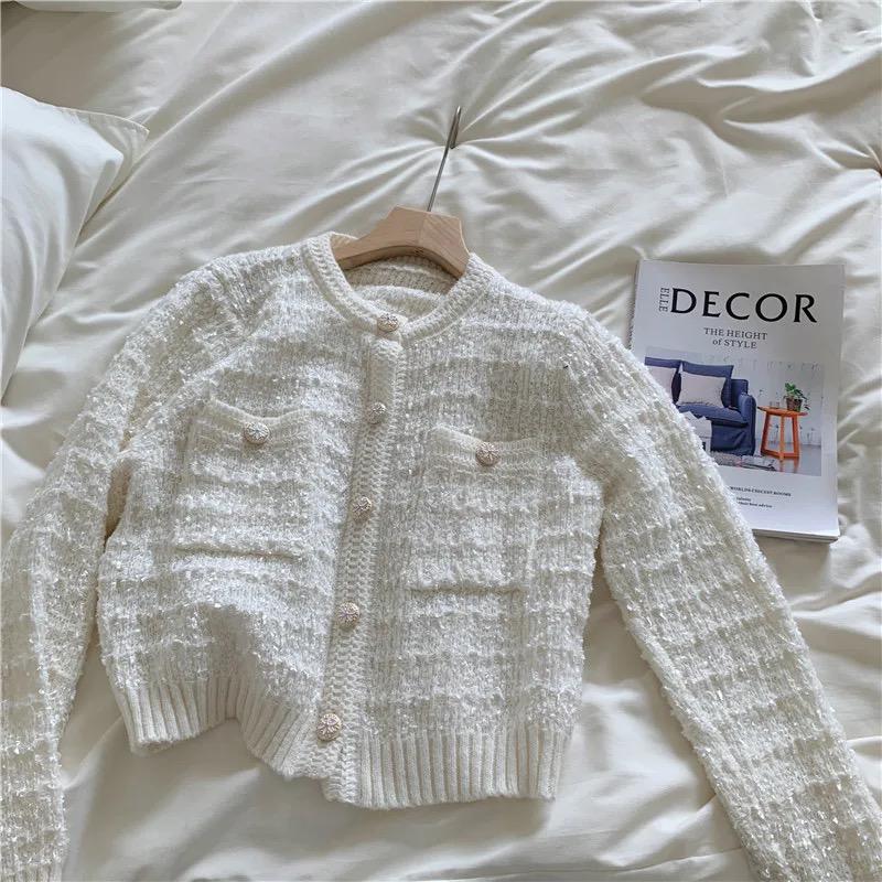 Elena Cropped Button Down Cardigan - Image 5