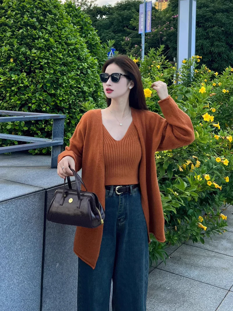 Nixie Statement Woolen Tops with Cape Style Sweater - Image 12