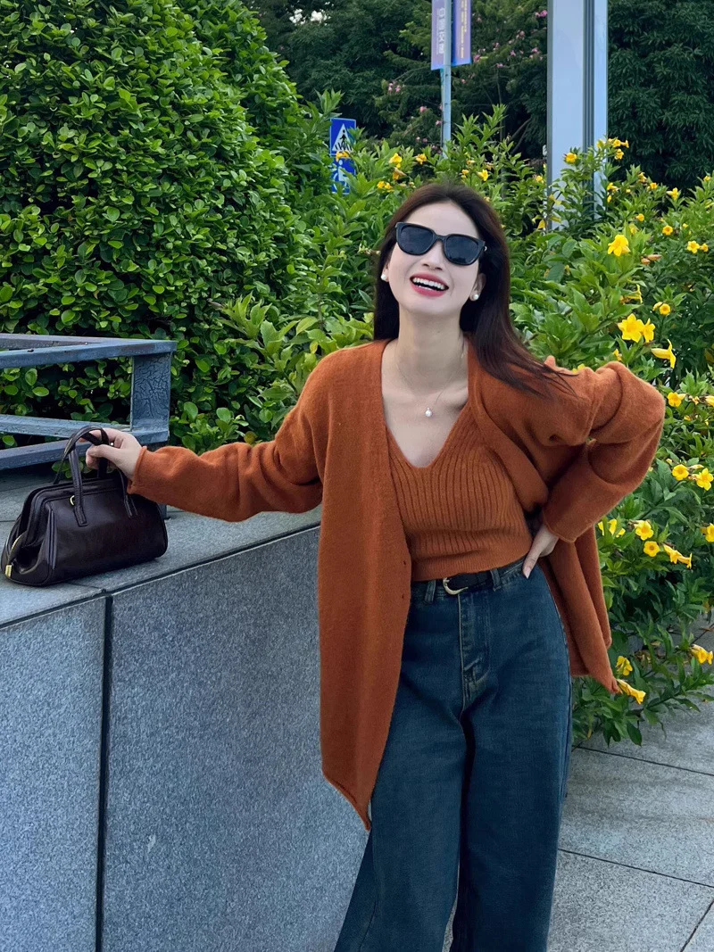 Nixie Statement Woolen Tops with Cape Style Sweater - Image 13