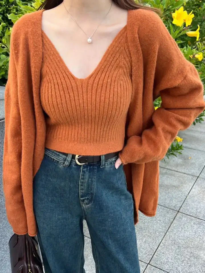 Elena Statement Woolen Tops with Cape Style Sweater - Image 5