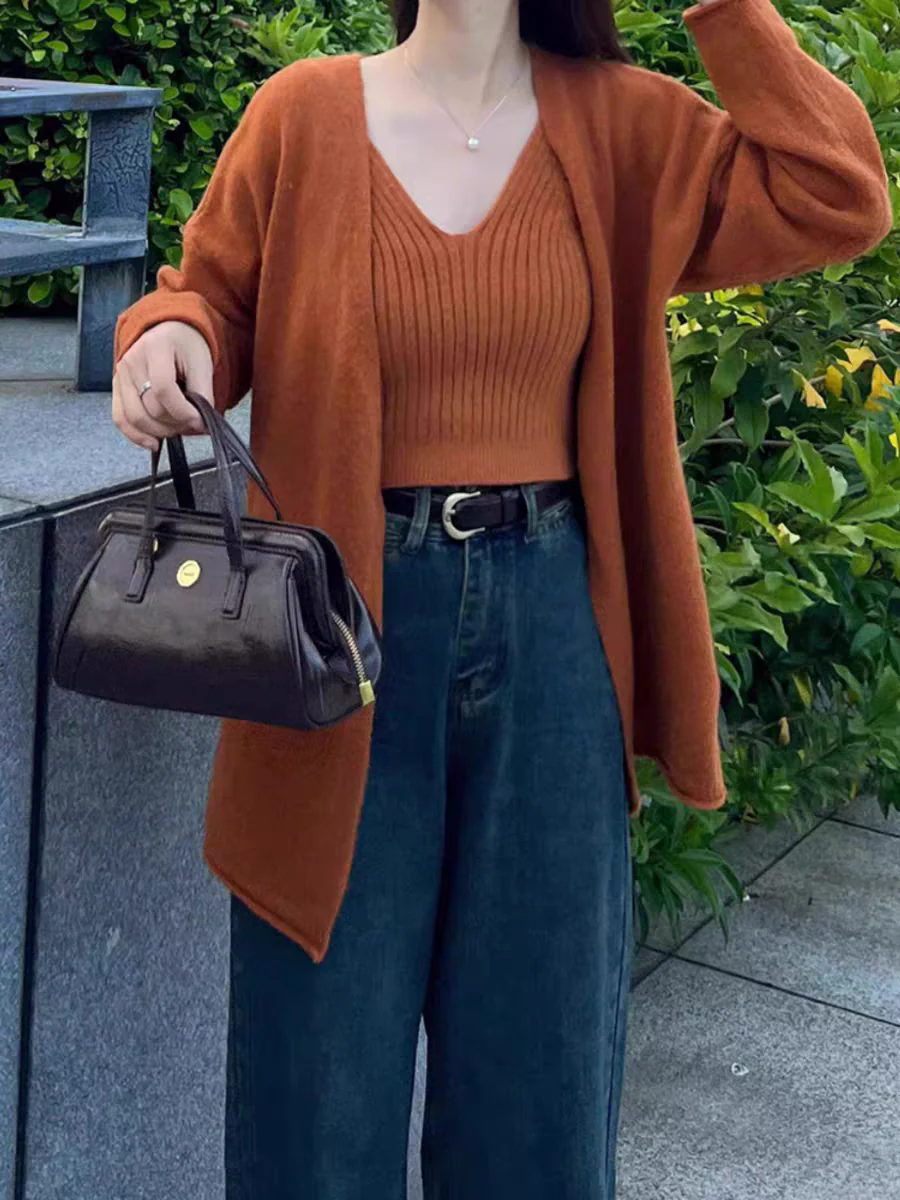 Nixie Statement Woolen Tops with Cape Style Sweater - Image 17