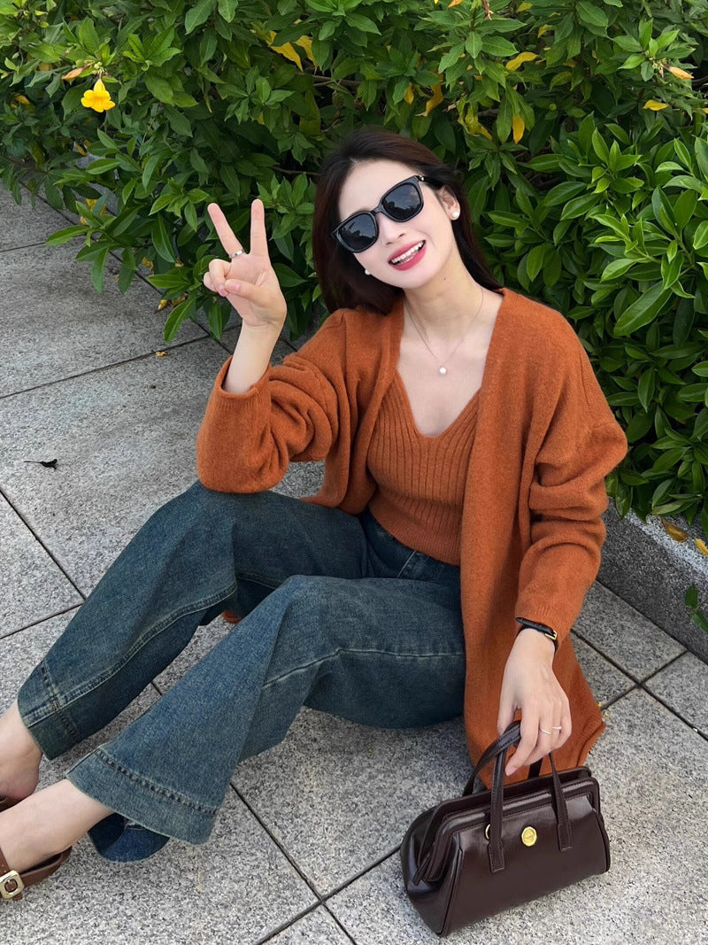 Nixie Statement Woolen Tops with Cape Style Sweater - Image 15