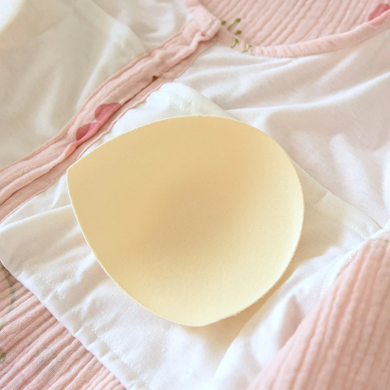 Elinora Cotton Padded Nightsuit In White - Image 3
